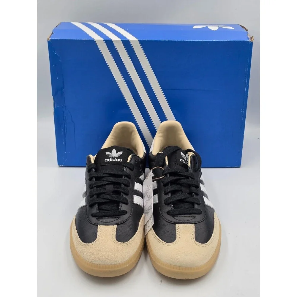 Adidas Samba OG Men’s 10.5 Women’s 11.5 Black White Gum Leather JS3832 NIB